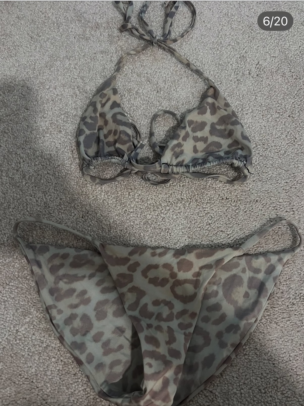 Frankie’s cheetah bikini set